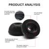 1 Pair Memory Foams Ear Tips Buds Black Gray Sponge Earplugs Pads Earbuds Grip Replacement for Earphone Accessories
