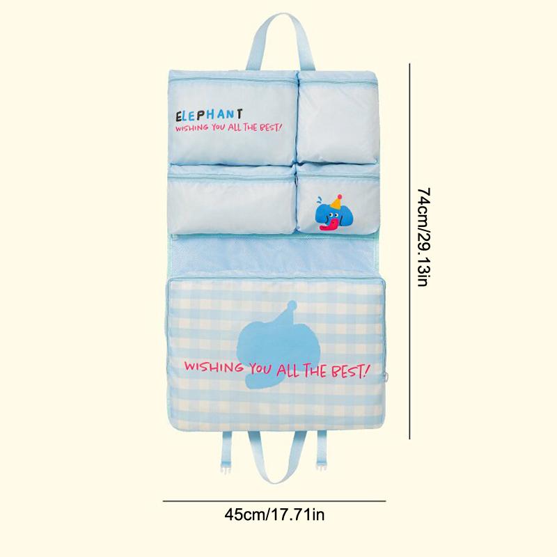 Foldable Travel Storage Bag, Portable Hanging Waterproof Multi-Functional Organizer For Underwear & Socks