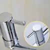 Wall Mounted Single Cold Water Faucet Chrome Plated Stainless Steel Swing Spout Sink Space Saving Tap