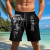 Herren 3D-Druck Shorts mit Kordelzug, Atmungsaktiv & Vielseitig, Neue Ankunft