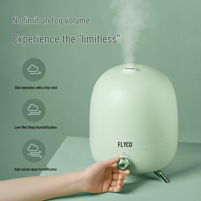 FLYCO 4L Quiet Mist Humidifier with Sterilization CN plug (adapter included)