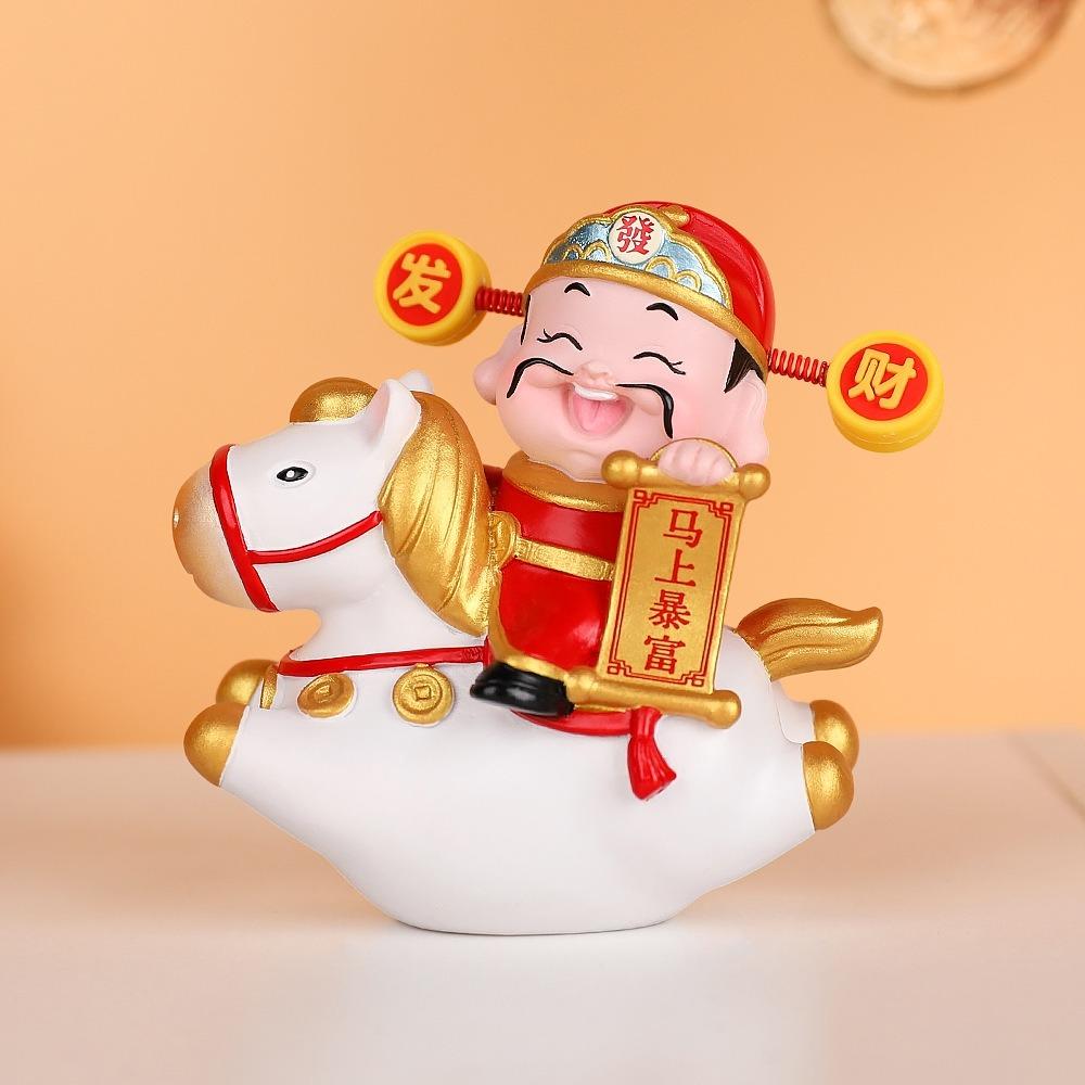 Year of The Horse 2026 Horse Year Figurines Resin Horse Statue  Office Decoration