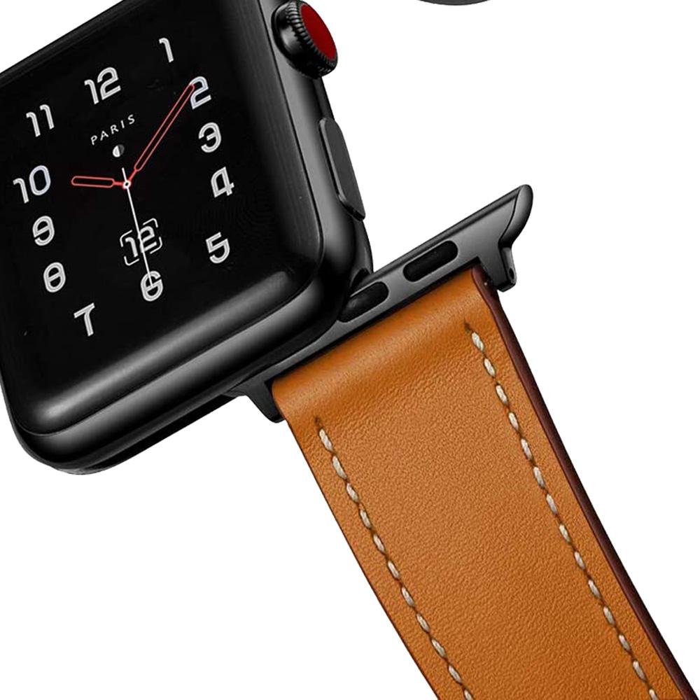 Leather For Apple watch ultra 2 bands 49mm 44mm 40mm 41mm/45mm 49mm 46mm correa bracelet iWatch series 8 7 5 4 6 se 10 9 strap