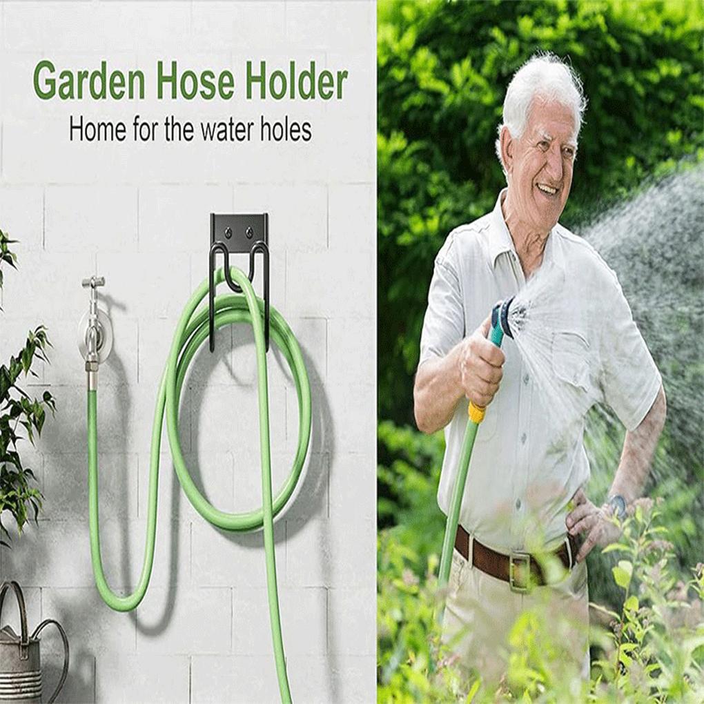 Heavy Duty Metal Hose Holder Wall Mounted Hose Reel For Garden Hose Storage Hose Reels Without Hose
