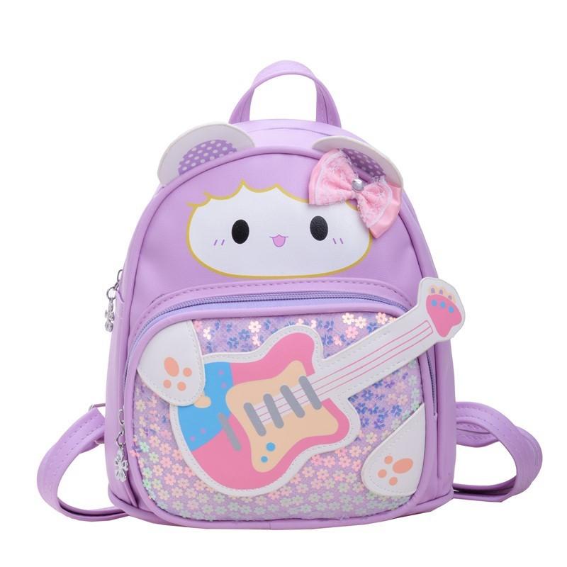 Guitar Lightweight Cartoon Children Backpack For Kindergarten And Use School