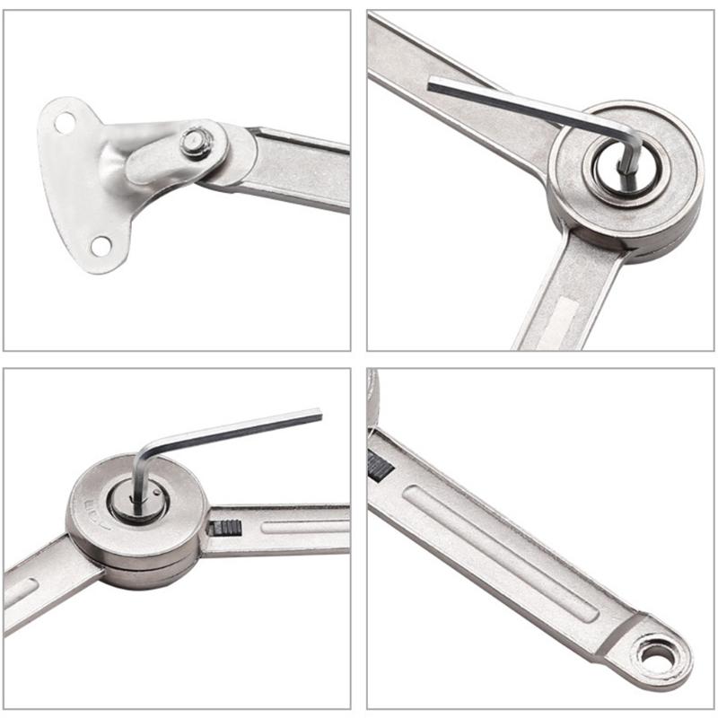 Lid Stay with Soft Close Toy Box Hinge Chest Hinge Support Drop Lids of Cabinets Cupboard Wardrobe 75°/ 90° / 110°