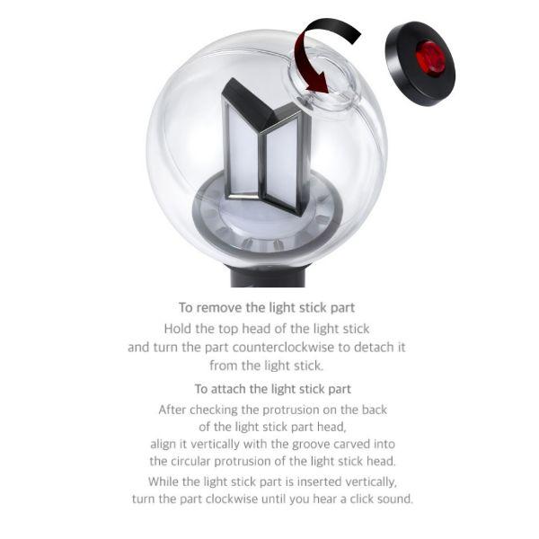 (Pré-venda)PARTES DO LIGHT STICK OFICIAL DO BTS VER.4 (Versão ARMY)