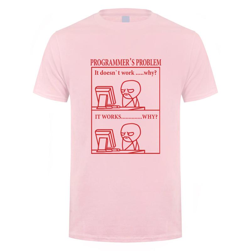 

Смешная футболка программиста, разработчика, мужская, хлопковая, с коротким рукавом, компьютерная, гиковская, мужская одежда, JL-088 4XL