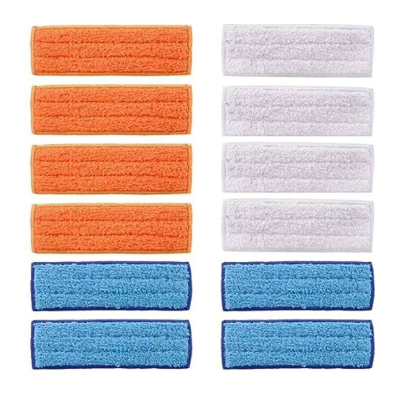 6/12 Pack Cloth Replacement Cloth Mop Wipes Rag Mop Cleaning Heads Pad Sweeping Robot Accessories for 1