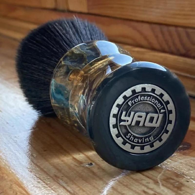 Yaqi DEEP STONES 24mm Synthetic Hair Resin Handle Men Wet Shaving Brush