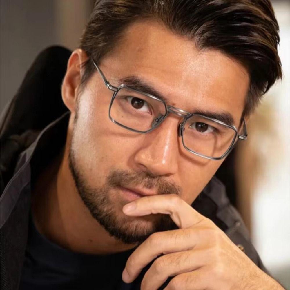 Square Frame Men's Eyewear Ultralight Optical Eyeglasses Fashion Anti Blue Light Glasses  Reading