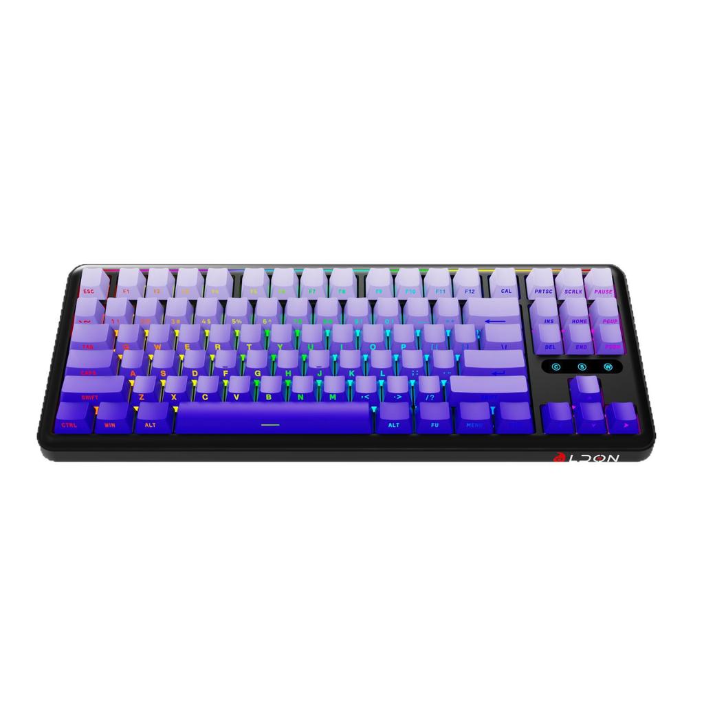LDON LX87 Tri-Mode Wireless Mechanical Keyboard: Hot-Swappable RGB, Bluetooth & 2.4G, Customizable Gaming Keyboard.
