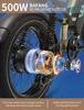 OneSport W66 Retro electric bike 20", 500W motor, 48V 13.5Ah battery, range 40-100 km, full suspension, LED display