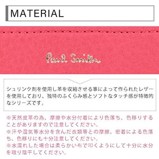 Paul Smith Key with Heart Cowhide Free Gift PWU910 Pink Women's Case/Wallet Pull, Leather, Wrapping,