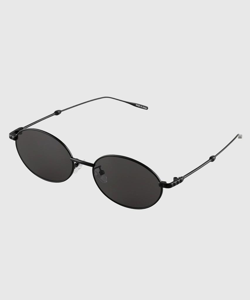 Tuditeo Bib Geek Chic Oval Tinted Nylon Lens Uv Protection Sunglasses C1 Black