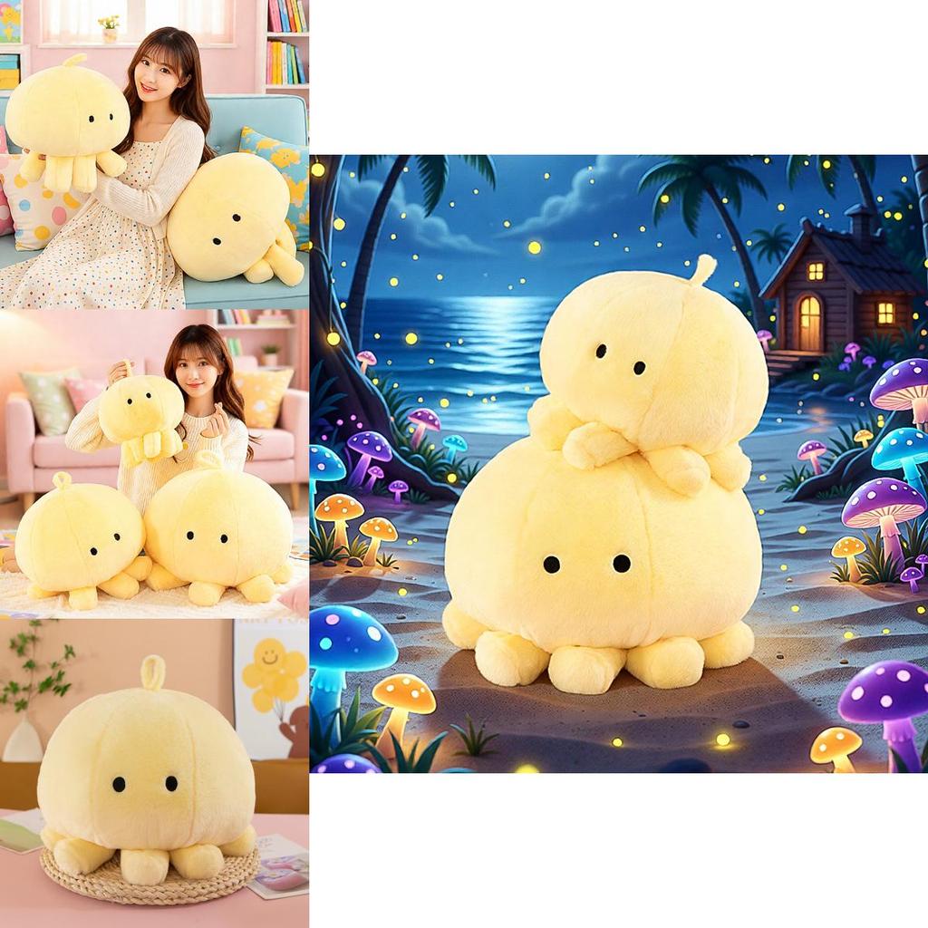 Plush Octopus Toy Cartoon Plushie Gift For Kids And Girls