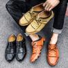 Golden Sapling Man Loafers Party Flats Men's Casual Shoes Business Loafers Comfortable Leisure Footwear Office Moccasins