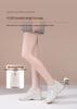 Red Dragonfly Women's White Leather Dad Shoes - Thick Sole, Hidden Height, Non-Slip Casual Sports Shoes for Autumn