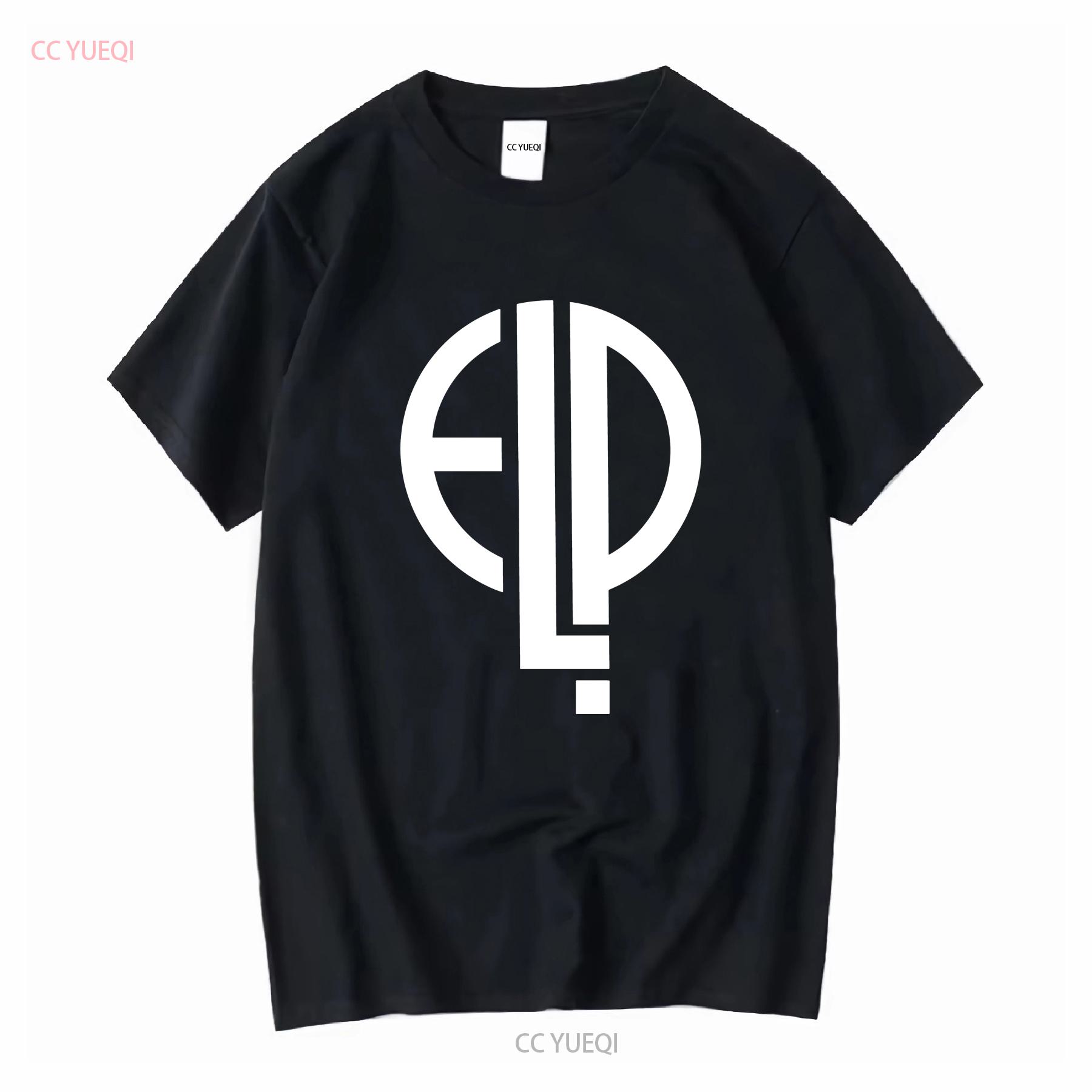

Emerson Lake Palmer Mens T Shirt Crew Neck Hip Hop vintage Washed streetwear Unisex Soft graphic Top For Everyday Wear 4XL