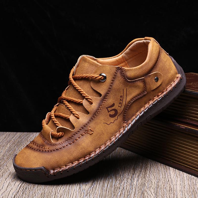

Men Casual Shoes Outdoor Comfortable Fashion Soft Homme Classic Ankle Flats Moccasin Trend 48 чорний