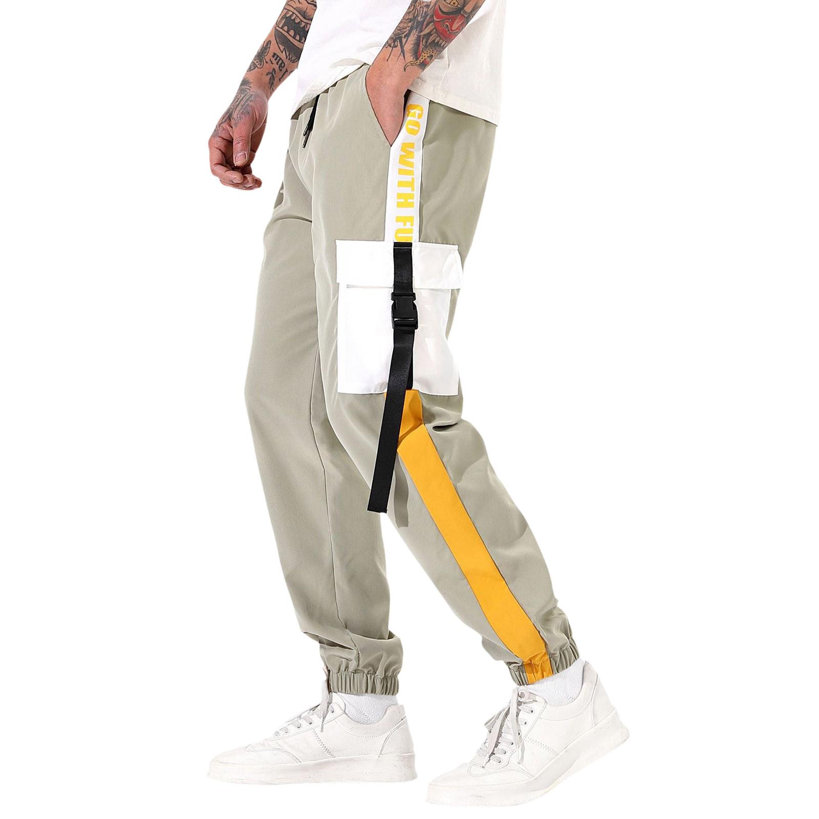 

Повседневные спортивные брюки мужские свободные длинные вставки фитнес бег тренировочные брюки XL хаки