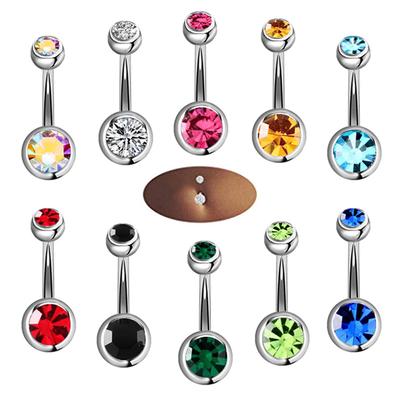 1Set Nabelringe Bauchnabelring Bar Körperpiercing Schmuck