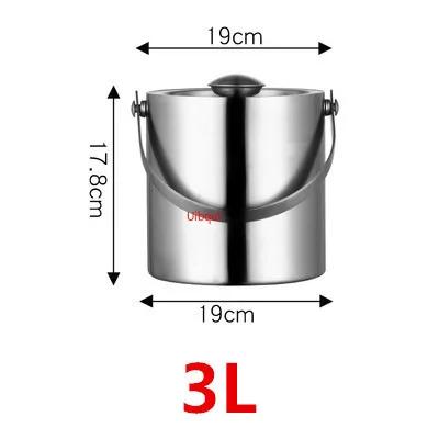 wine beer Cocktail cooler bucket black Gold Ice Bucket Beer Stainless Steel Wine Ice pail Cooler Box Bucket barrel KTV Bar tool