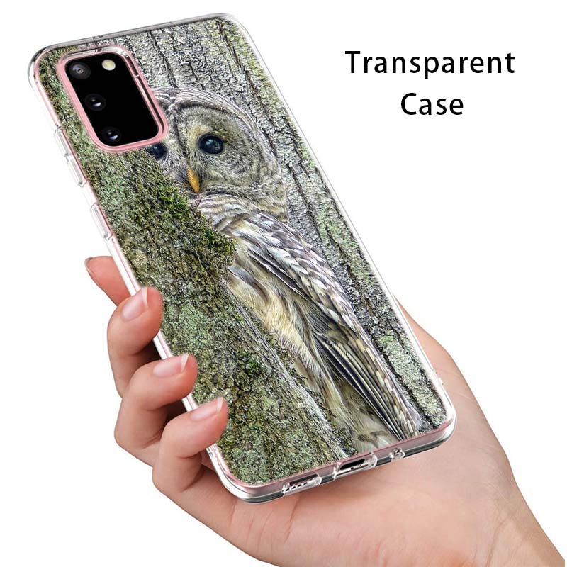 Camouflage Owl Animal For Samsung Galaxy S22 Pro S21 S20 FE Ultra S10 S10E Lite S9 S8 Plus S7 S6 Edge Soft Phone Case