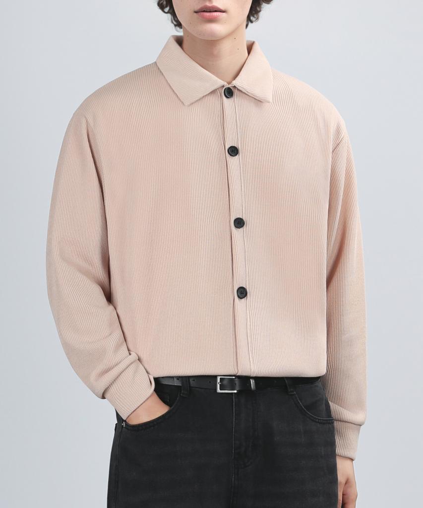 Veryvain Gaff Tex Collar Cardigan (Sand Beige)