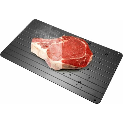 Ziifun Popular Thawing Plate, Rapid Thawing Plate for Meat, Compatible with Frozen Foods, Natural Thawing, Rapid Thawing, Home Use, Thawing Cutting Bo