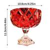 Clear Glasses Candies Jar With Wide Opening And Thickened Base Great For Kitchen Dining Room Or Coffee Table Decoration