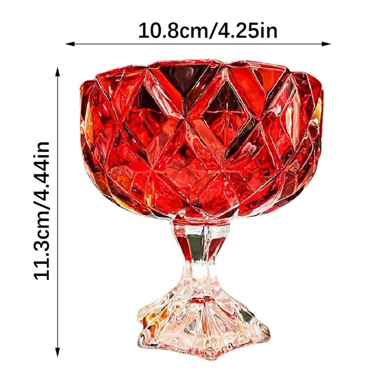 Clear Glasses Candies Jar With Wide Opening And Thickened Base Great For Kitchen Dining Room Or Coffee Table Decoration