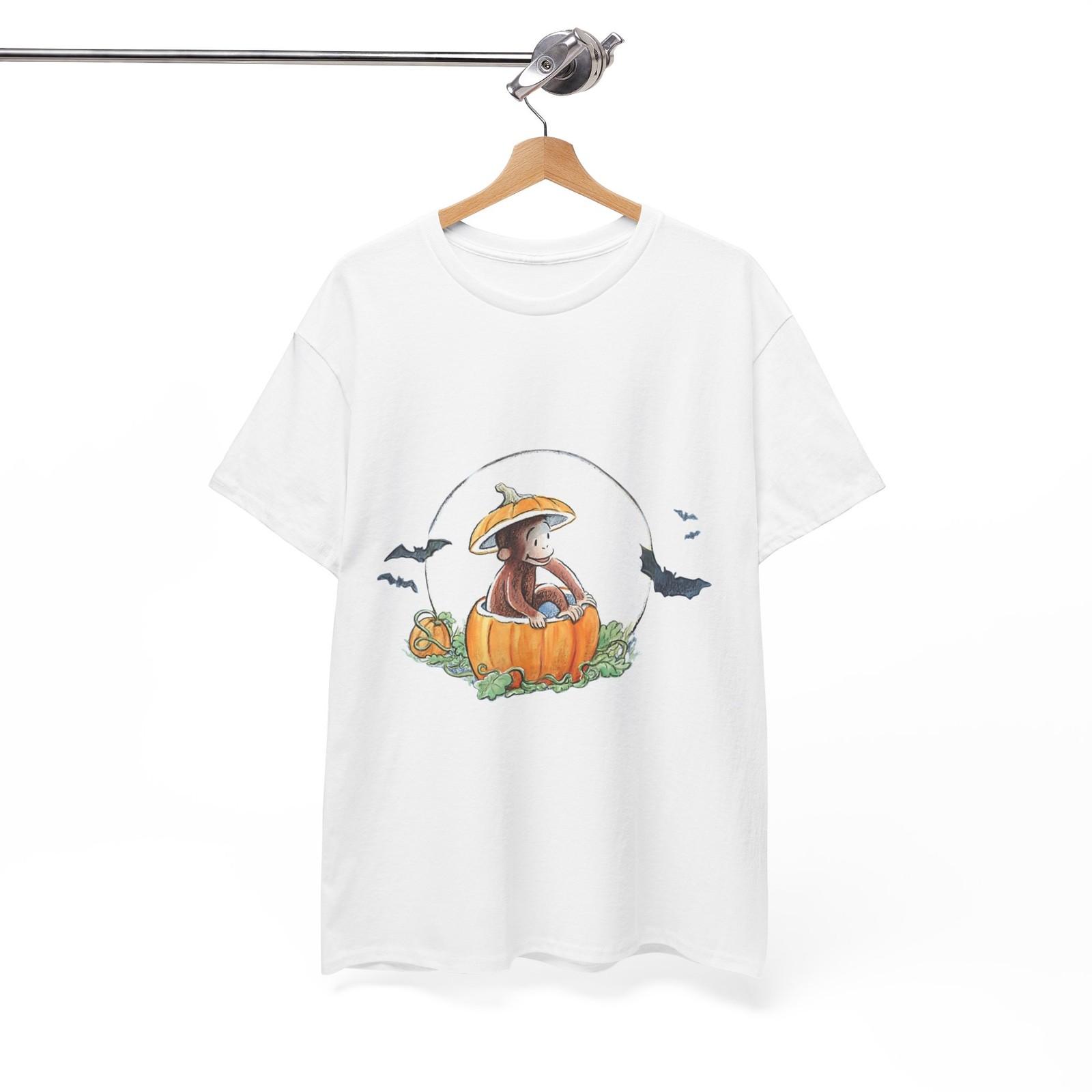 Curious George Halloween Shirt, Fall Shirt, Curious George, Vintage Tee S разноцветный