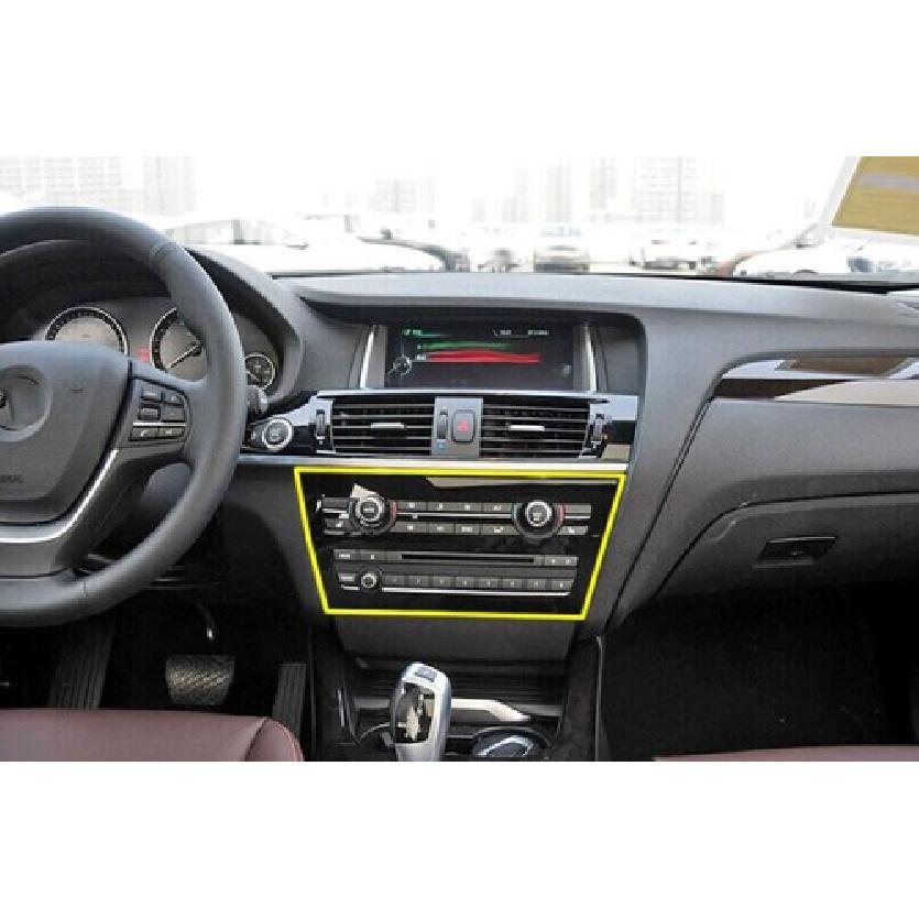 Black Wood Central AC CD Button Control 2014-17 For BMW X3 F25 X4 F26 Cover Trim