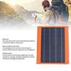 Solar Panel USB A USB C Outputs 20W Solar Charging Panel with Kickstand Cigar Lighter Battery Clip for Home Camping Outdoor