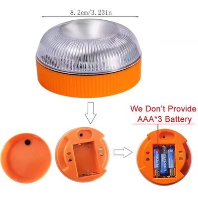 Battery-powered Emergency Led Car Light V16 Flashing Light Magnetic Induction Road Accident Light Warning Light Portable Strobe