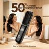 Tragbare kabellose Glättbürste, wiederaufladbarer Thermokamm zum Glätten und Locken der Haare
