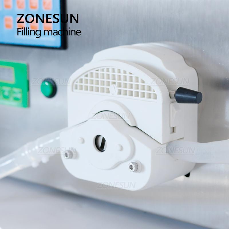 ZONESUN ZS-GEL80 Halbautomatische Peristaltikpumpe Waschmittel Augentropfer Gel Saft Dickflüssigkeit Abfüllmaschine