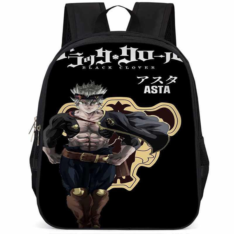 Sac à dos Black Clover 15 pouces Grande capacité Léger Tissu Oxford Pour Enfants