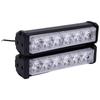 2PCS COB Warning Strobe Flash Light 6LEDs Red Blue White Lighting Universal for Motorcycles ATVs Trucks DC12V‑24V