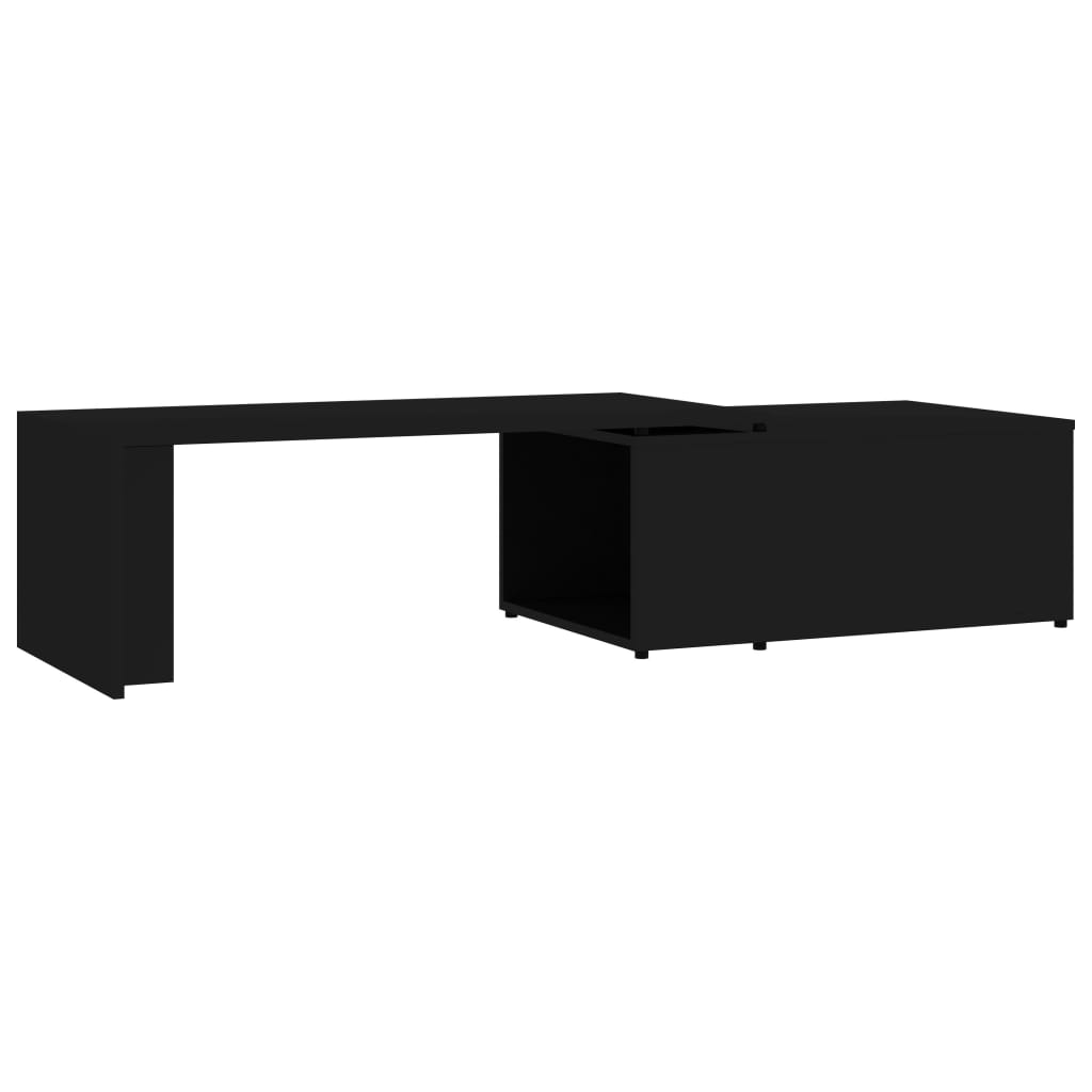 Coffee Table Black 150x50x35 Cm Particleboard