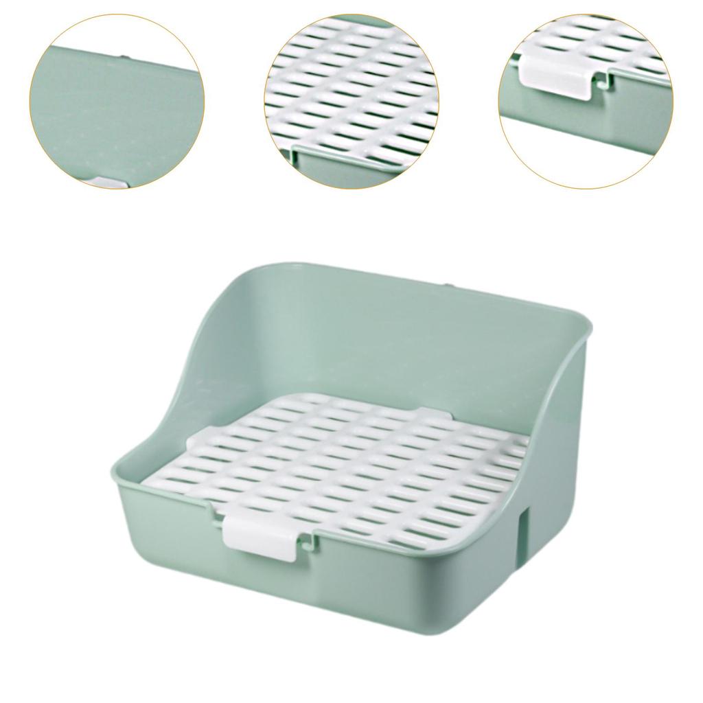 Bunny Toilet Box Pet Bedding Litter Case Potty Corner for Squirrel Ferrets Hedgehog Small Animals Cleaning Supplies