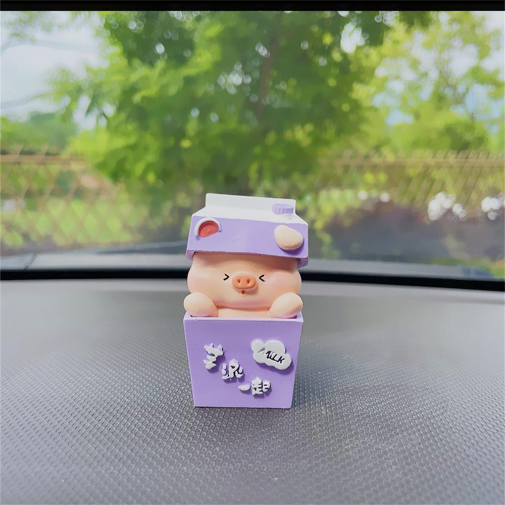 Figure Enhance Happiness The Bottom Workmanship Is Flat Cartoon Style Resin Material Ornaments Desktop Decompression Gadgets