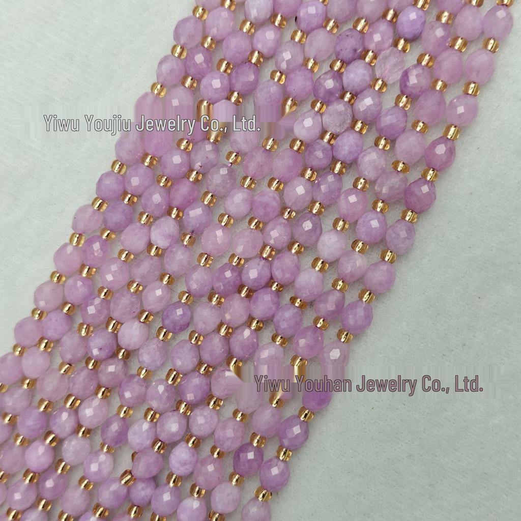 Handgefertigte facettierte Naturstein-Reiskörner, 6-8-10 mm für DIY-Schmuck