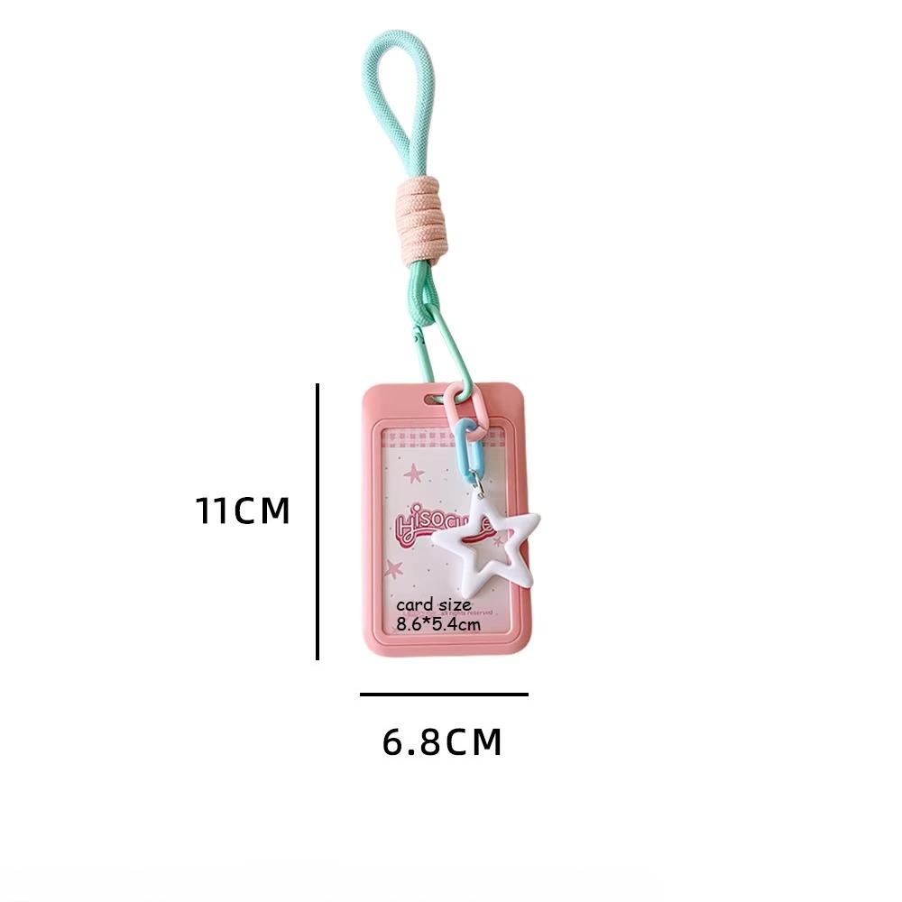 Candy Color Slide Cover 3-inch Card Holder Student Campus Bus Card Cover 3-inch Kpop Idol Photocard Holder Id Credit Card Holder