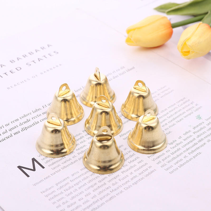 10pcs Mini Trumpet Jingle Bells Ornaments Small Size for DIY Handmade Crafts Pet Hanging Decor Suitable for Party Wedding Christmas Occasions