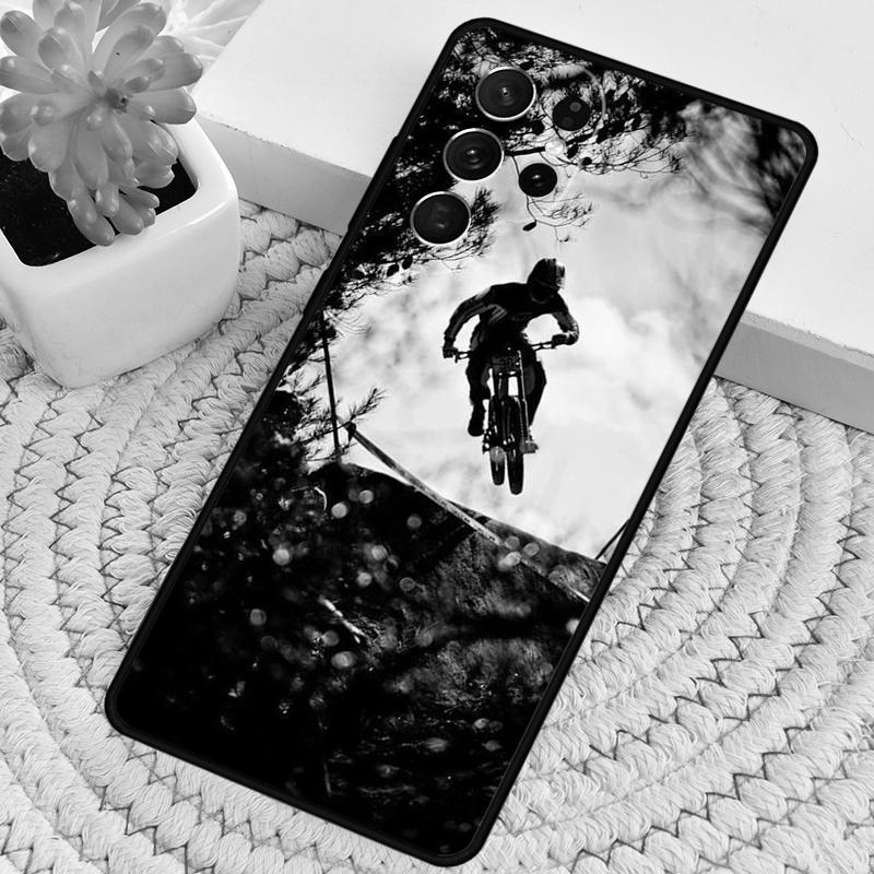 Sport Mountain Bike Cycling Art TPU Phone Case For Samsung Galaxy note 10 pro S26 S25 S24 S23 S22 Ultra Plus S21 FE S20 Cover
