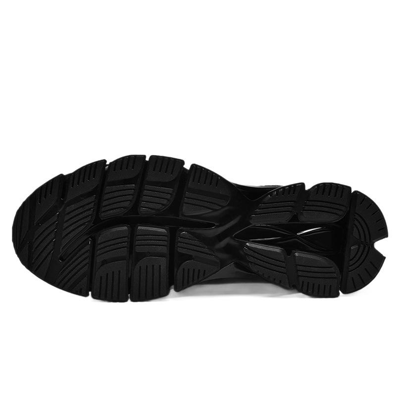 Men's Size 47 Fly Knit Breathable Mesh Sports Shoes with Air Cushion and Shock Absorption, Slip-On, Lace-Up, Low-Top Running Sneakers