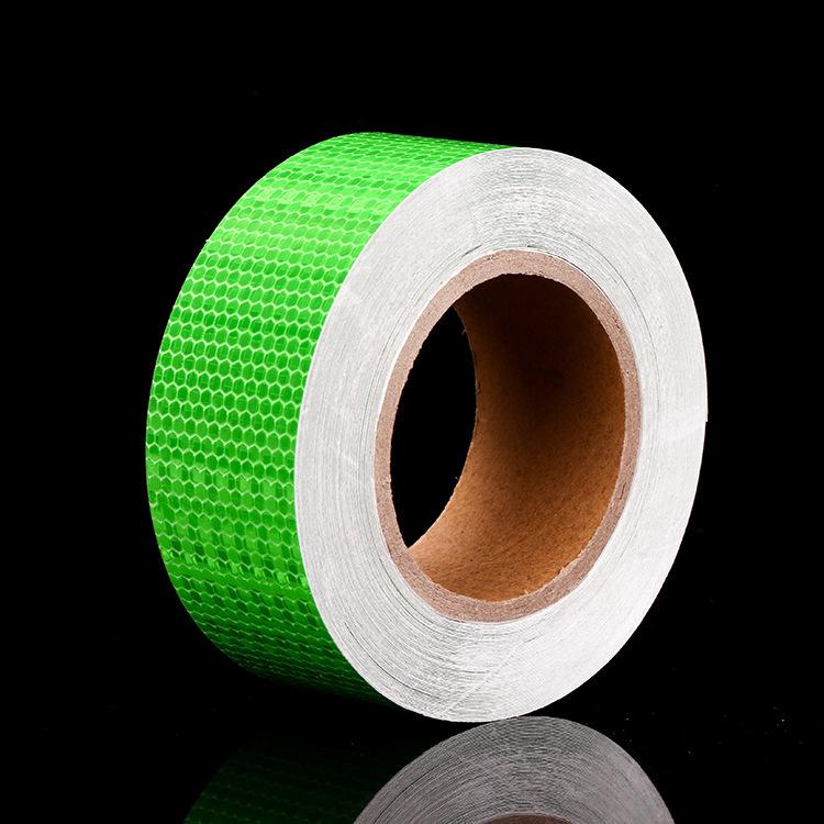 Red Selfadhesive Reflector PVC Tape High Visibility Reflective Warning Tape For Van Car Traffic Sign