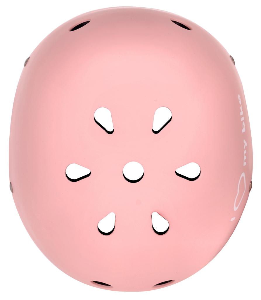 Kask Rowerowy Dla Dzieci I Love My Bike M 54-58 Cm Lekki Lampka Led Klipsy Magnetyczne Różowy